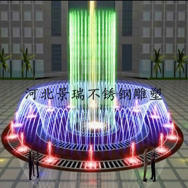 音樂程控噴泉制作,石家莊公園音樂噴泉